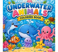 Underwater Animals Coloring Book: Explore the Amazing Ocean World! Fun & Cute Sea Creatures for Kids!