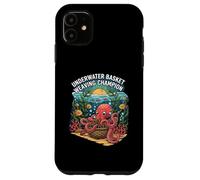 Underwater Basket Weaving Champion Octopus Funny Custodia per iPhone 11