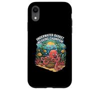 Underwater Basket Weaving Champion Octopus Funny Custodia per iPhone XR