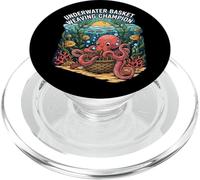 Underwater Basket Weaving Champion Octopus Funny PopSockets PopGrip per MagSafe