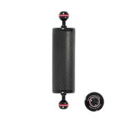 Underwater Camera Mount Braccio di Galleggiamento Braccio a Sfera Supporto Subacqueo Modulo per Fotocamera Fibra di Carbonio con Anelli di Rinforzo, Nero, size to 3