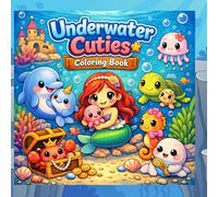 Underwater Cuties Coloring Book: Adorable Ocean Friends, Mermaids & Sea Creatures for Relaxing Creative Fun