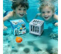 Underwater Dive Rescue Toys, Pool Diving Toys with Storage Fish Box & Floating Animals, Colorful Animal Pool Sinkies Swimming Training Game,Fun Summer Swimming Training Game for Boys and Girls