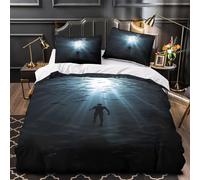 Underwater Diver Set Di Copripiumino microfibra ultra morbida 3 Pezzi stampa 3D con federa Marine Life Set Di Copripiumino con federa per cuscini soffice for adolescenti Super king（260x220cm）