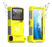 Underwater Diving Phone Case for iPhone 16/15/14/13/12/11 Pro Max & Samsung Galaxy S24/S23/S22 Plus Ultra, Professional [50ft/15m] Snorkeling Swimming Surfing Photo Video Cover (Yellow)