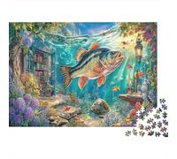 Underwater Fantasy Puzzle 1000 Pezzi Classici Jigsaw Adulti Ragazzi Dai 14 Anni Oceanic Dreamscape Decorazione Pareti Regalo Uomo Donna Giochi Impegnativi 38x26cm/1000pcs