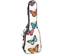 Underwater Ocean Coral Reef - Custodia per ukulele da concerto, con custodia, impermeabile, imbottitura in spugna spessa 1 cm, Multicolore 03, 25.9x9x3.1in/66x23x8cm, Organizer per borse