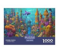 Underwater Palace Puzzle Impossible 1000 Pezzi Decorazione Per La Casa. Rilassamento E Intelligence Per Adulti E Ragazzi Da 14 Anni 70x50cm/1000pcs