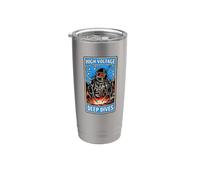 Underwater Welder High Voltage Deep Dives Bicchiere termico in acciaio inox doppia parete