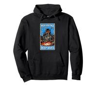 Underwater Welder High Voltage Deep Dives Felpa con Cappuccio