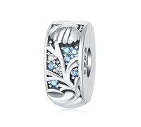 Underwater World Positioning Clasp Charm, 925 Sterling Silver Charm Bracelet Accessory, Compatible with Pandora Bracelet Neckalce