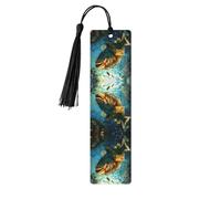 Underwater World, segnalibro rettangolare in legno naturale, con nappe, idea regalo per uomini e donne
