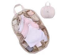 Underwear Storage Bag, Divided Tote Handle Panties, 7.87x4.33x6.89 Inches Lightweight Laundry Carrying Pouch Zipper for Home, Business Trip, School, Travel, Closet Organization