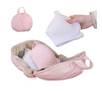 Underwear Storage Bag, Divided Travel Organizer Pouch, chiusura lampo, Compact Design, Lightweight Laundry Tote with Handle for Home Business Trip School Use, 7,87 x 4,33 x 6,89 pollici