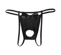 Underwear Uomo Slip Slip Uomo Coton Nero Boxer di San Valentine Uomo Divertenti Tanga Uomo Bagno Gay Sexy Nero Perizoma Uomo Aperto Dietro Maglia Intima Uomo Slip Rete Perizoma da Uomo Elefante