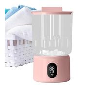 Underwear Washing Machine, Rechargeable Panty Washer, White, Pink, Cordless Portable Mini Washer, Travel Laundry Device, Delicate Fabric Care Tool for Baby Clothes Towels Socks Underwear Dorm