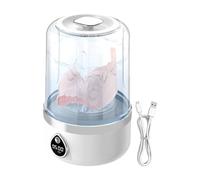 Underwear Washing Machine, Small Portable Washing Device, Compact Laundry Tool, Efficient Clothes Cleaner for Dorm Home Apartment Camping Kids Baby Socks, 8.35x5.31x5.31 Inches