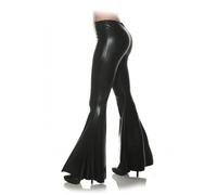 Underwraps 70s Disco Nero Metallizzato Donna Bell Pantaloni Costume Adulti 29399