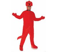 Underwraps Clifford The Big Rosso Cane Rosso Tuta Adulto Halloween Costume 30216