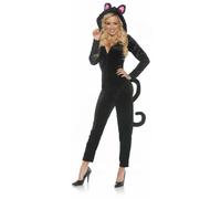 Underwraps Gatto Nero Tuta Felino Catsuit Maoo Sexy Halloween Costume 28210