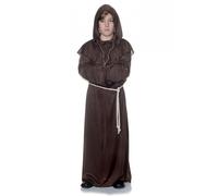 Underwraps Monk Preghiera Vestaglia Marrone Con Bambini Costume Halloween 25876