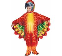 Underwraps Stampato Pappagallo Rosso Polly Becco Piume Uccello Animali Bambini