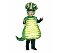 Underwraps Stampato Triceratopo Ventre Bambini Dinosauro Verde Costume da 20044