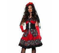 Underwraps Zucchero Teschio Principessa Giorno Dei Morti Costume Halloween 30348