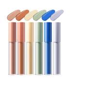 Undeverye Corridore, sotto il correttore degli occhi, 6 x correttore a copertura completa - Stick contorno evidenziatore idratante leggero per arrossamento opaco del viso