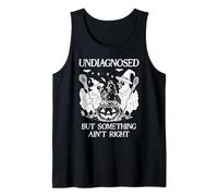 Undiagnosed But Something Aint Right Chicken Funny Halloween Canotta