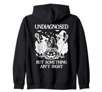Undiagnosed But Something Aint Right Chicken Funny Halloween Felpa con Cappuccio