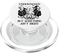 Undiagnosed But Something Aint Right Funny Chicken Halloween PopSockets PopGrip per MagSafe