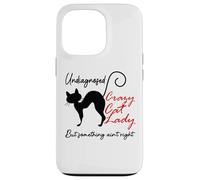 Undiagnosed But Something Ain't Right Funny Crazy Cat Lady Custodia per iPhone 13 Pro
