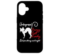 Undiagnosed But Something Aint Right Funny Crazy Cat Lady Custodia per iPhone 16