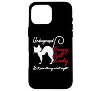 Undiagnosed But Something Aint Right Funny Crazy Cat Lady Custodia per iPhone 16 Pro Max
