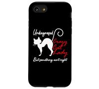 Undiagnosed But Something Aint Right Funny Crazy Cat Lady Custodia per iPhone SE (2020) / 7 / 8