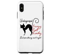 Undiagnosed But Something Ain't Right Funny Crazy Cat Lady Custodia per iPhone XS Max