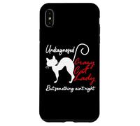 Undiagnosed But Something Aint Right Funny Crazy Cat Lady Custodia per iPhone XS Max