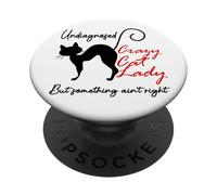Undiagnosed But Something Ain't Right Funny Crazy Cat Lady PopSockets PopGrip Adesivo