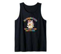 Undiagnosed But Something Ain't Right Funny Kawaii Unicorn Canotta