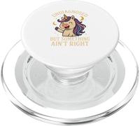 Undiagnosed But Something Ain't Right Funny Kawaii Unicorn PopSockets PopGrip per MagSafe