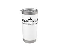 Undiagnosed But Something Ain't Right Women Funny Witch Hat Bicchiere termico in acciaio inox doppia parete