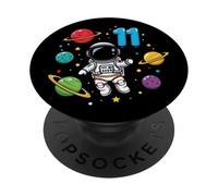 Undicesimo Compleanno Astronauta Pianeti 11° Carino Spazio Adorabile PopSockets PopGrip Adesivo
