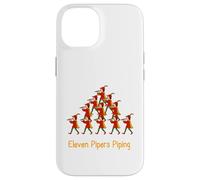 Undici Pipers Piping Dodici Giorni Di Natale Custodia per iPhone 14
