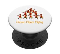 Undici Pipers Piping Dodici Giorni Di Natale PopSockets PopGrip Adesivo