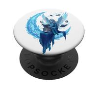 Undici topi di biblioteca Crystal Moon Book Lover PopSockets PopGrip Adesivo
