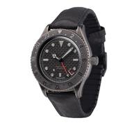 Undone Basecamp Automatico Acciaio Pelle Nero Data PVD Vintage Orologio Unisex