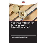 Une brève réflexion sur le rôle du droit international actuel