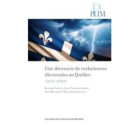 Une décennie de turbulences électorales au Québec: Les élections québécoises de 2012 à 2022