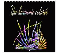 Une harmonie colorée (calendario mural carré 2026 30 x 60 cm (ouvert)) Calendrier double avec une page pour vos prises de notes